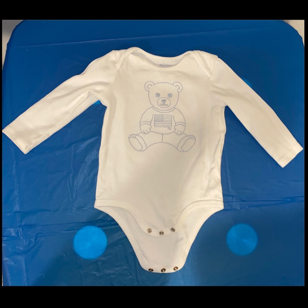 Embroidered Polo bear bodysuit